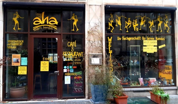 Das LadenCafé aha in Dresden - eine Oase in Gefahr