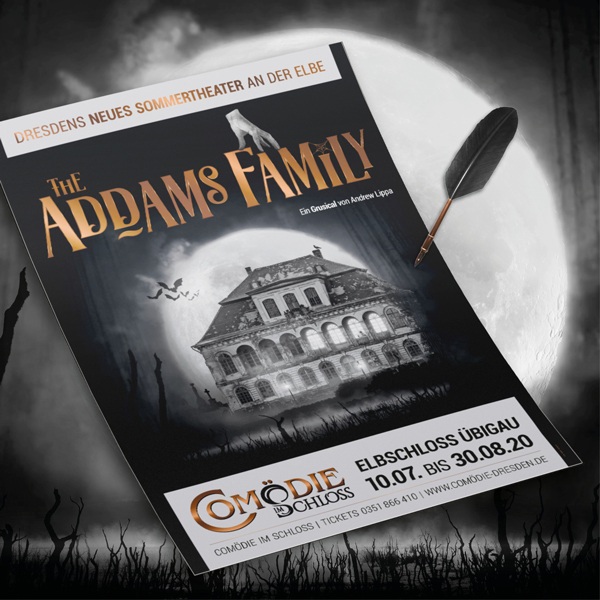 Signiertes Plakat von „The Addams Family“