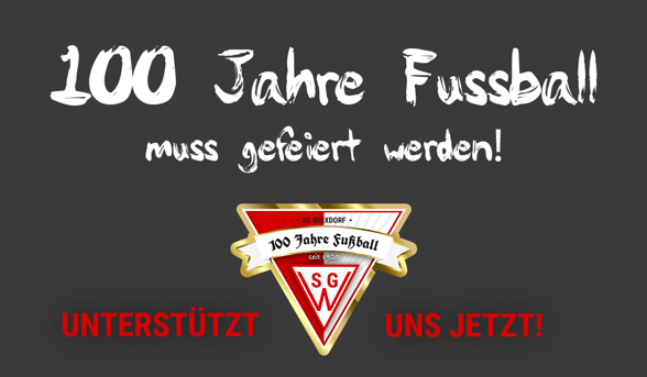 Jubiläum in 2020: 100 JAHRE Fußball in der SG Weixdorf