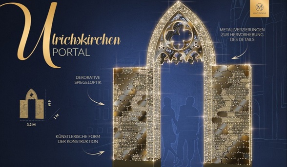 Lichterwelt - Portal der Ulrichskirche